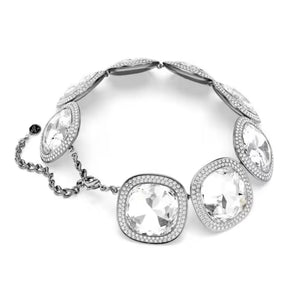 Swarovski Una Angelic choker kaulakoru, tumma metalli ja kirkkaat kristallit, 5751551