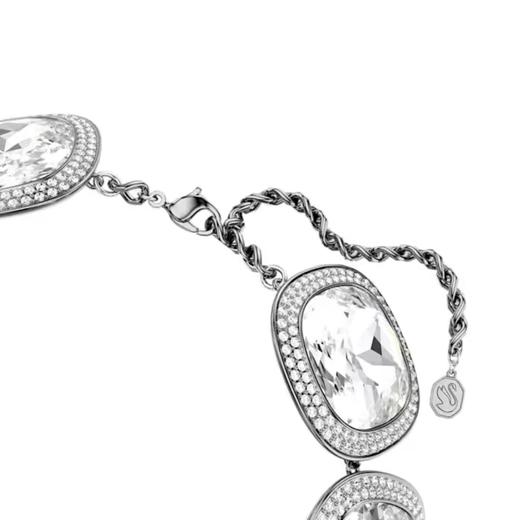 Swarovski Una Angelic choker kaulakoru, tumma metalli ja kirkkaat kristallit, 5751551