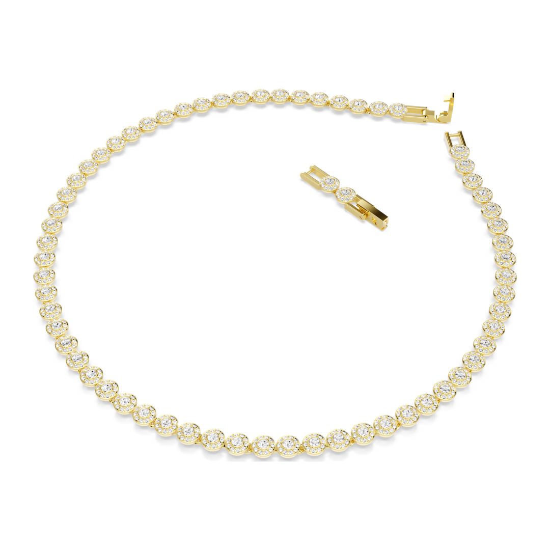 Swarovski Una Angelic kaulakoru, keltakullattu ja kirkkaat kristallit, 5751560