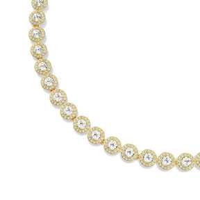 Swarovski Una Angelic kaulakoru, keltakulta ja kirkkaat kristallit, 5720505