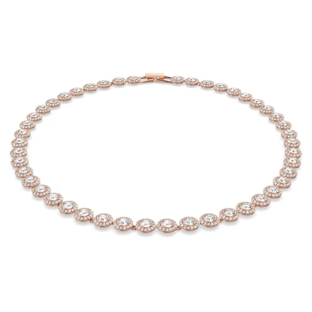 Swarovski Una Angelic necklace, rose gold-tone plated