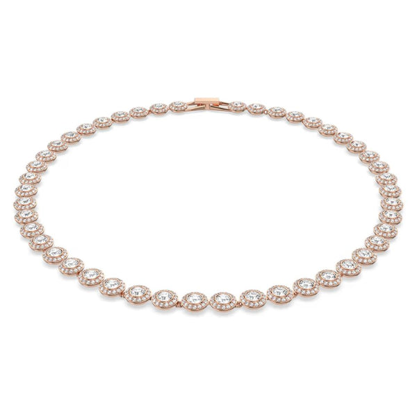 Swarovski Una Angelic necklace, rose gold-tone plated