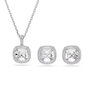 Swarovski Una Angelic korusetti, korvakorut ja kaulakoru, vaalea metalli ja kirkkaat kristallit, 5754343