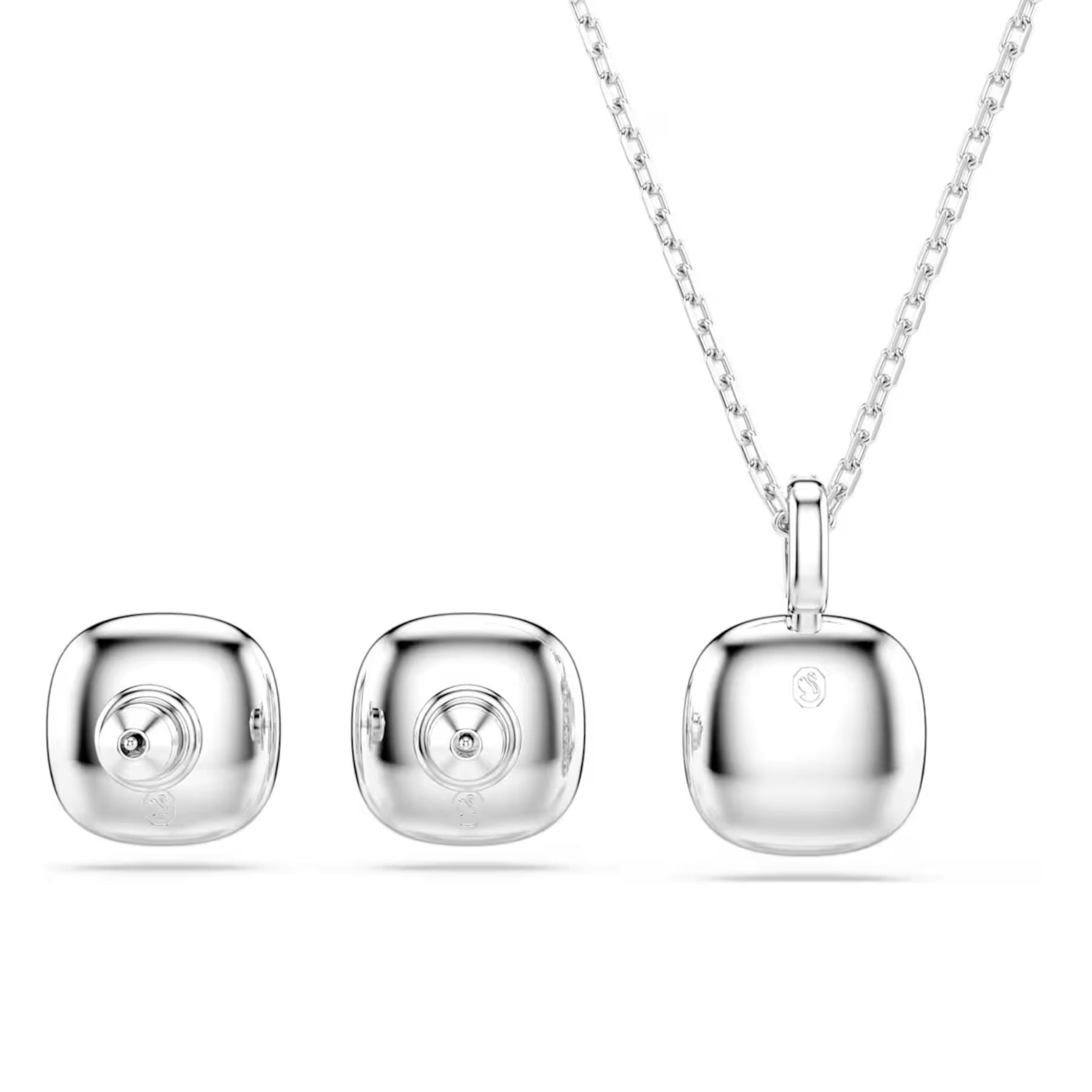 Swarovski Una Angelic korusetti, korvakorut ja kaulakoru, vaalea metalli ja kirkkaat kristallit, 5754343