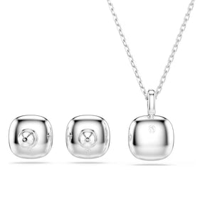 Swarovski Una Angelic korusetti, korvakorut ja kaulakoru, vaalea metalli ja kirkkaat kristallit, 5754343