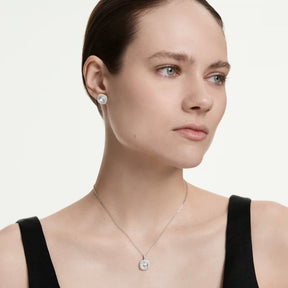 Swarovski Una Angelic korusetti, korvakorut ja kaulakoru, vaalea metalli ja kirkkaat kristallit, 5754343