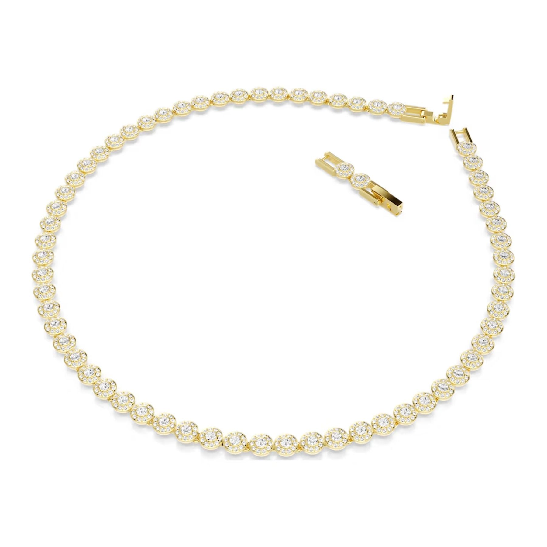 Swarovski Una Angelic korusetti, keltakullattu ja kirkkaat kristallit, 5720506