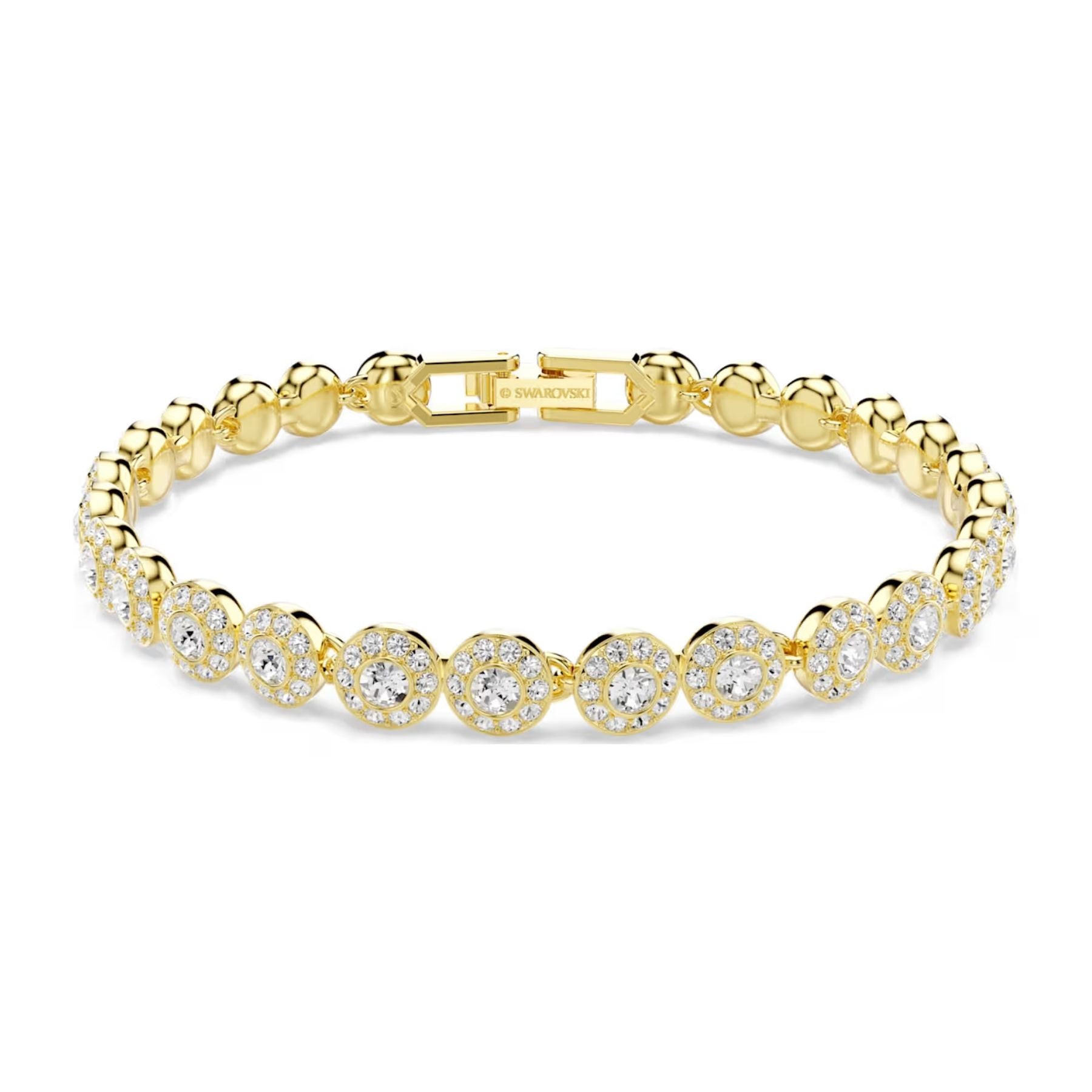 Swarovski Una Angelic korusetti, keltakullattu ja kirkkaat kristallit, 5720506
