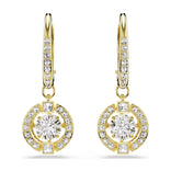 Swarovski Una Angelic korvakorut, keltakullattu ja kirkkaat kristallit, 5758095