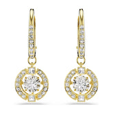 Swarovski Una Angelic korvakorut, keltakullattu ja kirkkaat kristallit, 5758095