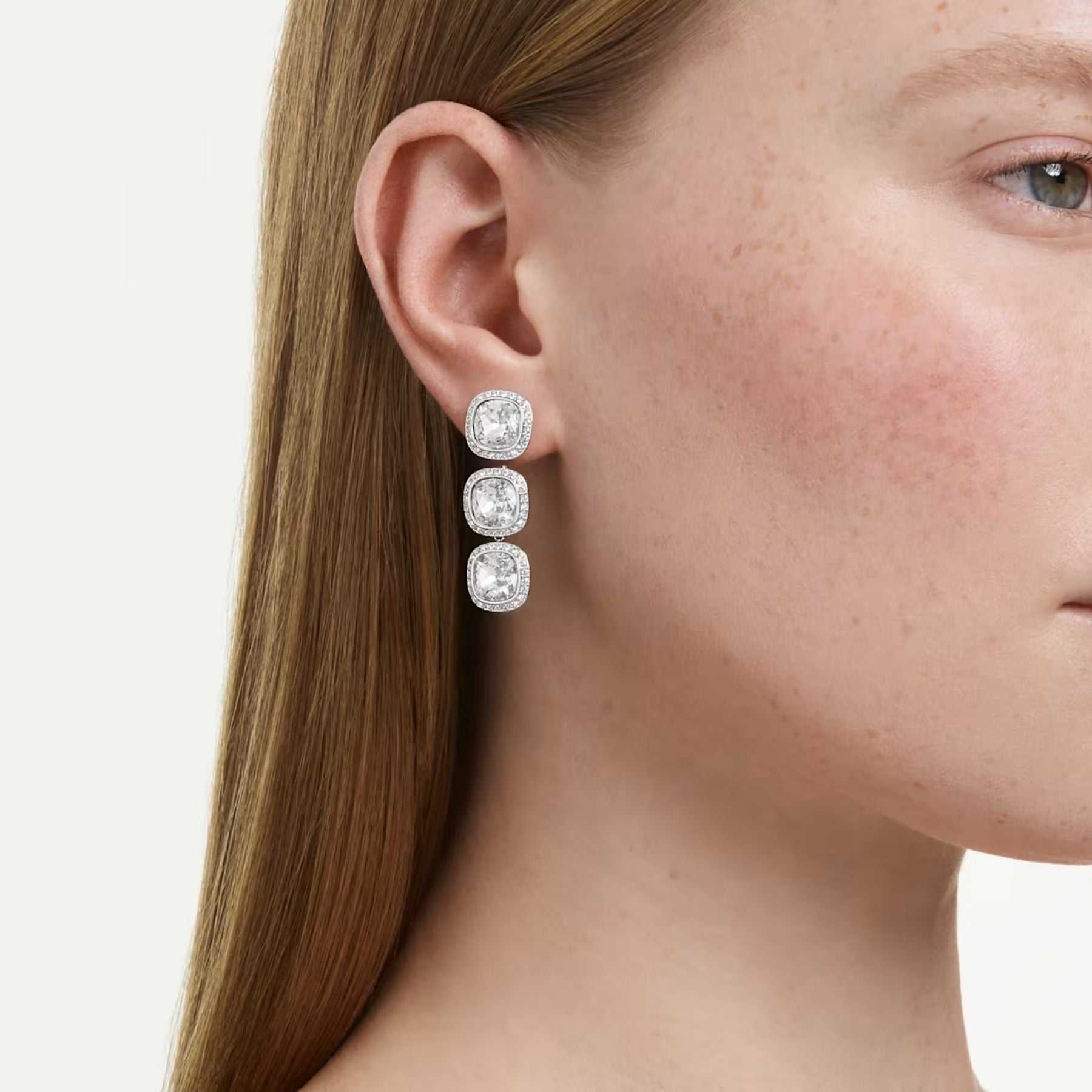Swarovski Una Angelic korvakorut, vaalea metalli ja kirkkaat kristallit, 5754342