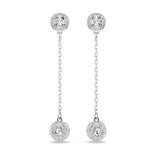 Swarovski Una Angelic korvakorut, vaaleaksi rodinoitu metalli ja kirkkaat kristallit, 5732273