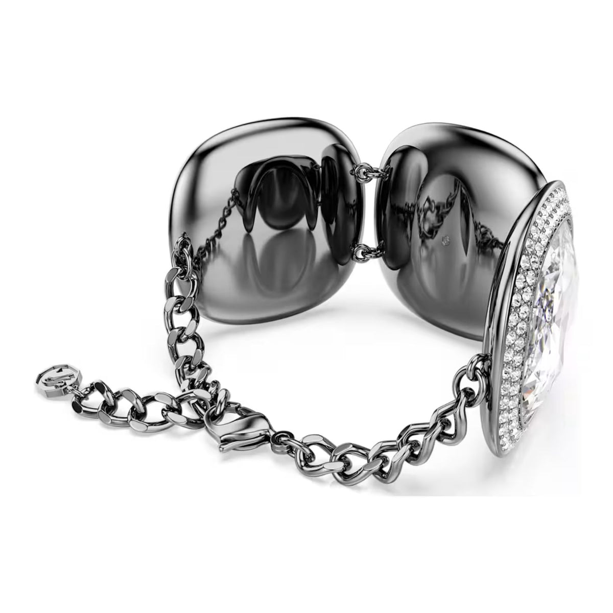 Swarovski Una Angelic rannekoru, tumma metalli ja kirkkaat kristallit, 5751557