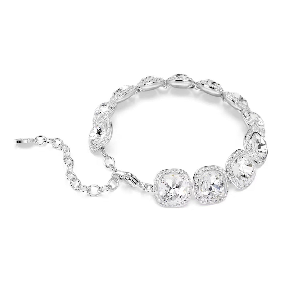 Swarovski Una Angelic rannekoru, vaalea metalli ja kirkkaat kristallit, 5751558