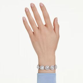 Swarovski Una Angelic Bracelet, Rhodium Plated Metal and White Crystals, 5735343