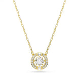 Swarovski Una Angelic riipus, keltakullattu ja kirkkaat kristallit, 5758061
