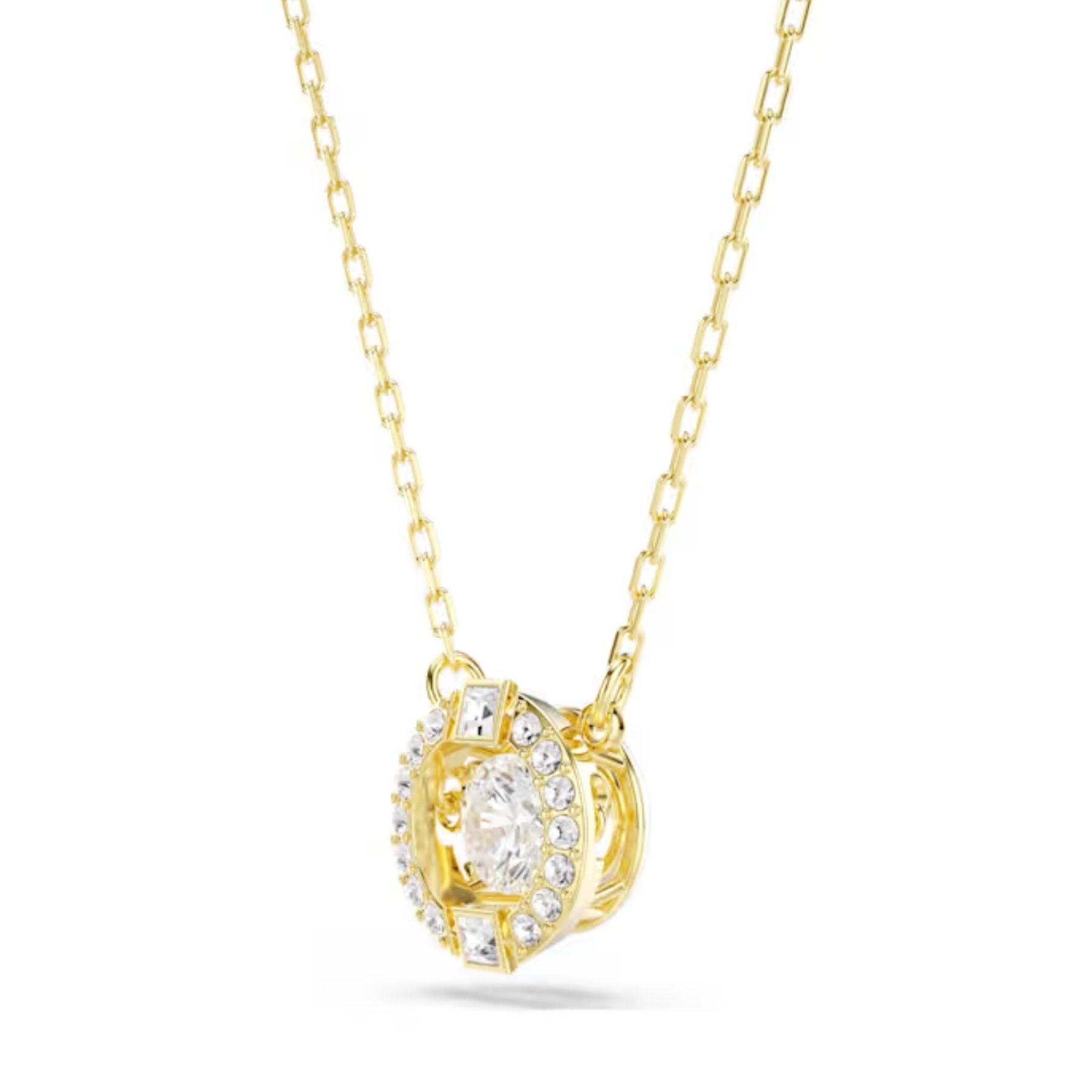 Swarovski Una Angelic riipus, keltakullattu ja kirkkaat kristallit, 5758061