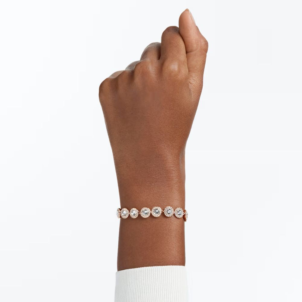 Swarovski Una Angelic rosekullan värinen kristallirannekoru