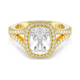 Swarovski Una Angelic sormus, keltakullattu ja kirkas kristalli, 5762626