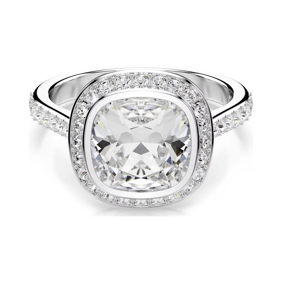 Swarovski Una Angelic sormus, vaalea metalli ja kirkkaat kristallit, 5758469