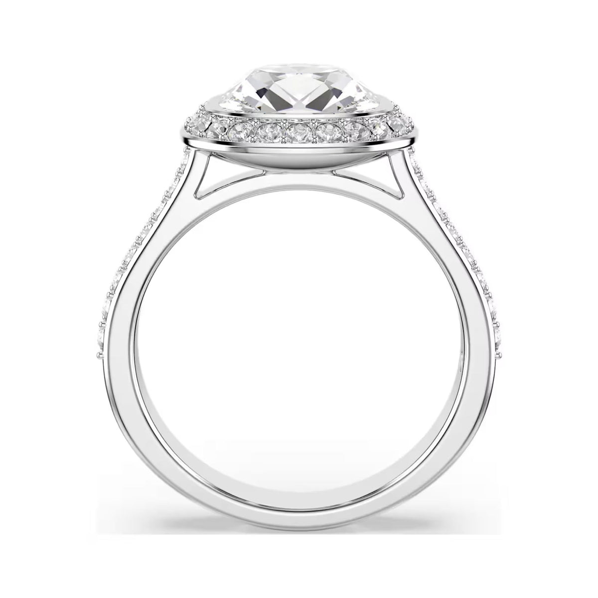 Swarovski Una Angelic sormus, vaalea metalli ja kirkkaat kristallit, 5758469