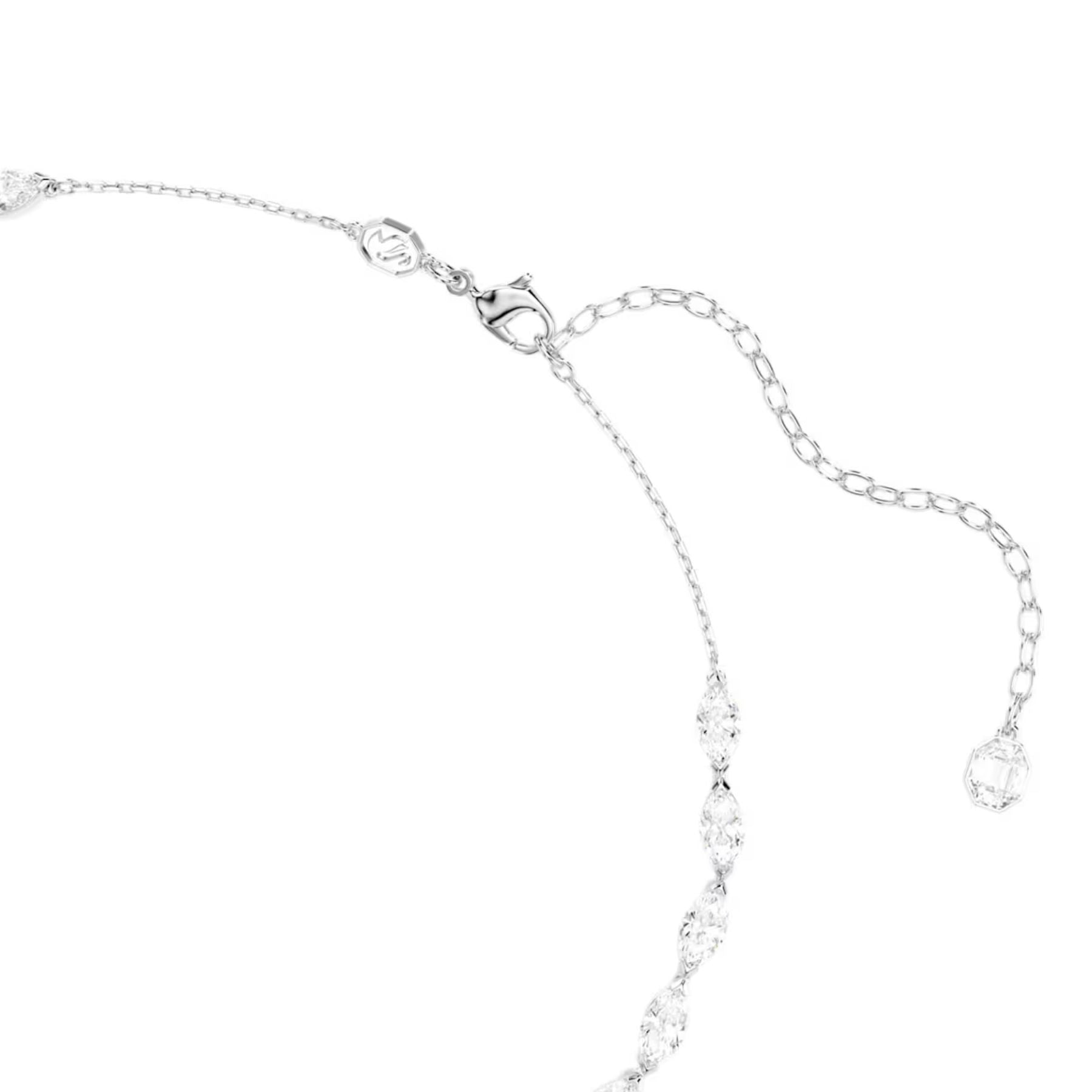 Swarovski Vienna Y kaulakoru, vaalea metalli ja kirkkaat zirkonit, 5749265