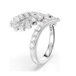Swarovski Vienna avosormus, vaalea metalli ja kirkkaat zirkoniat, 5757835