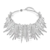 Swarovski Vienna choker kaulakoru, vaalea metalli, kirkkaat kristallit ja zirkonit, 5754021