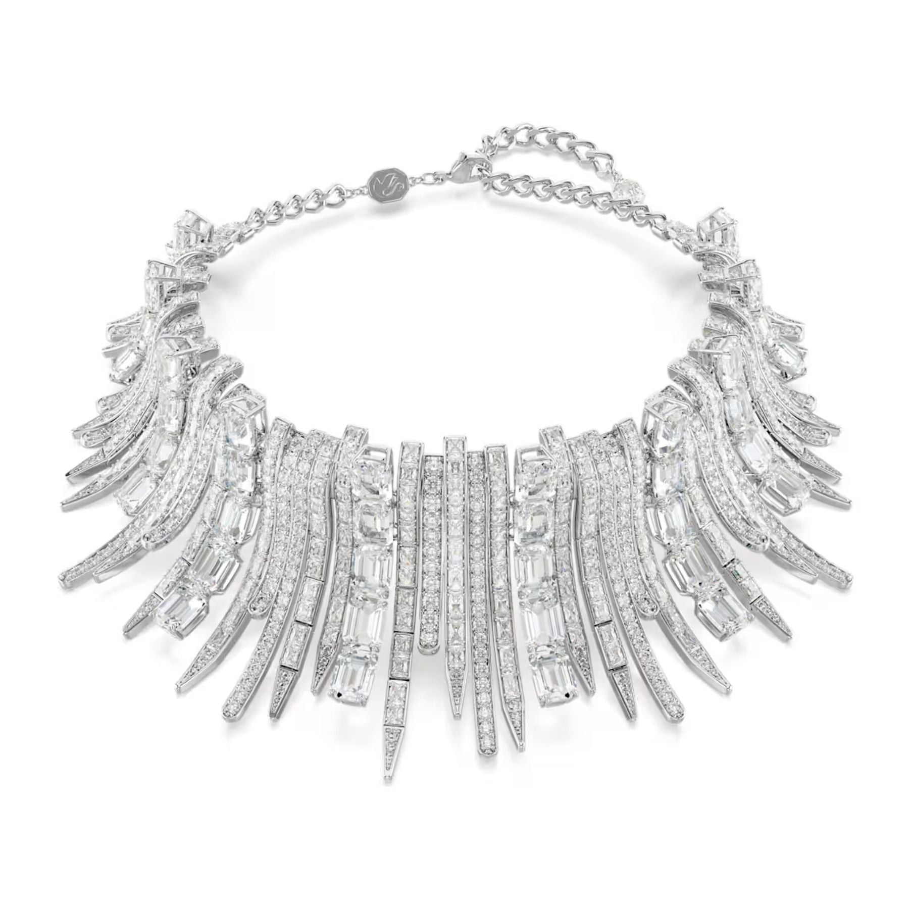 Swarovski Vienna choker kaulakoru, vaalea metalli, kirkkaat kristallit ja zirkonit, 5754021