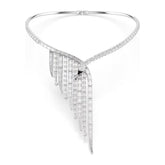 Swarovski Vienna kaulakoru, vaalea metalli, kirkkaat zirkoniat ja kristallit, 5757502
