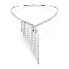 Swarovski Vienna kaulakoru, vaalea metalli, kirkkaat zirkoniat ja kristallit, 5757502