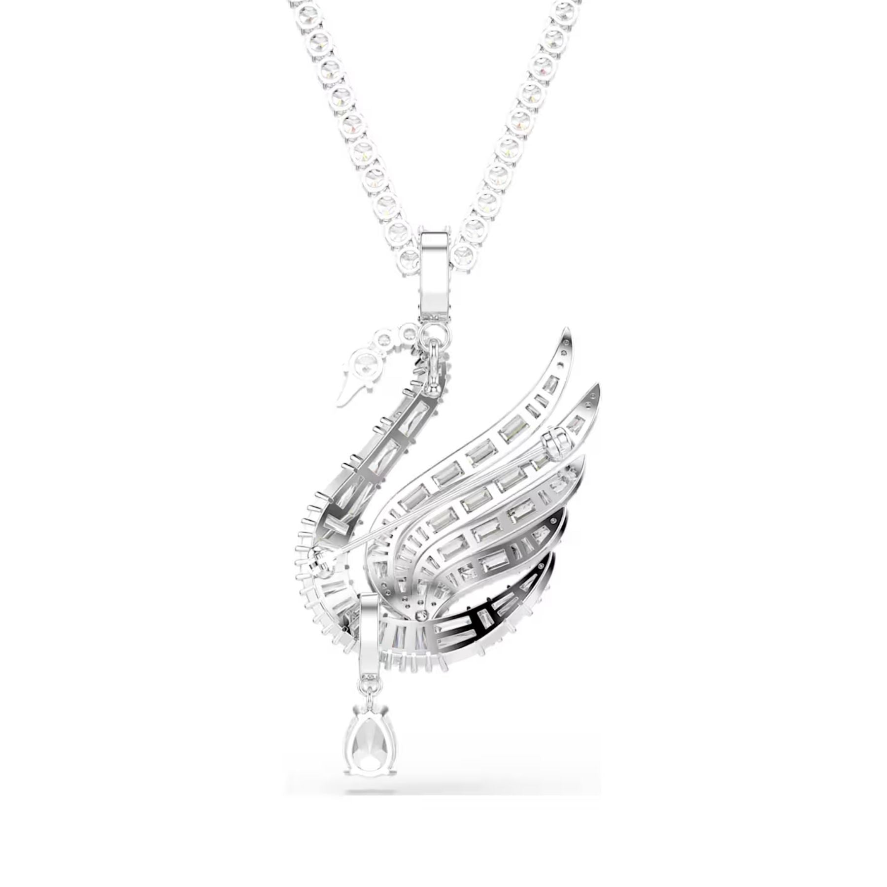 Swarovski Vienna kaulakoru, vaalea metalli ja kirkkaat kristallit, 5754828