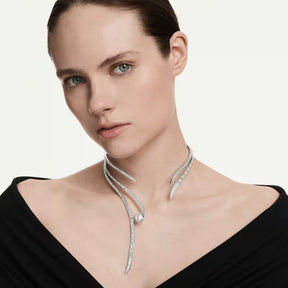 Swarovski Vienna kaulakoru, vaalea metalli ja kirkkaat zirkonit, 5749067