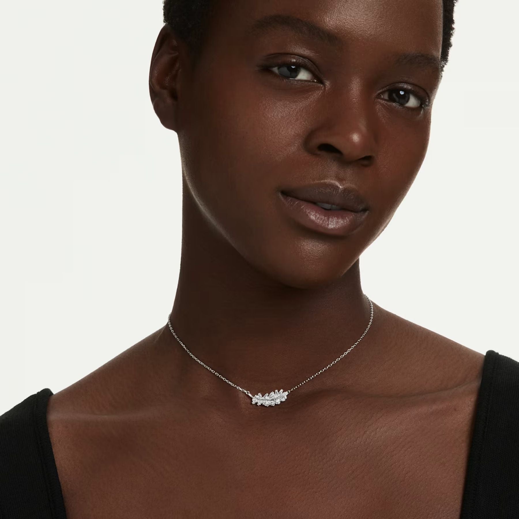 Swarovski Vienna kaulakoru, vaalea metalli ja kirkkaat zirkonit, 5756111