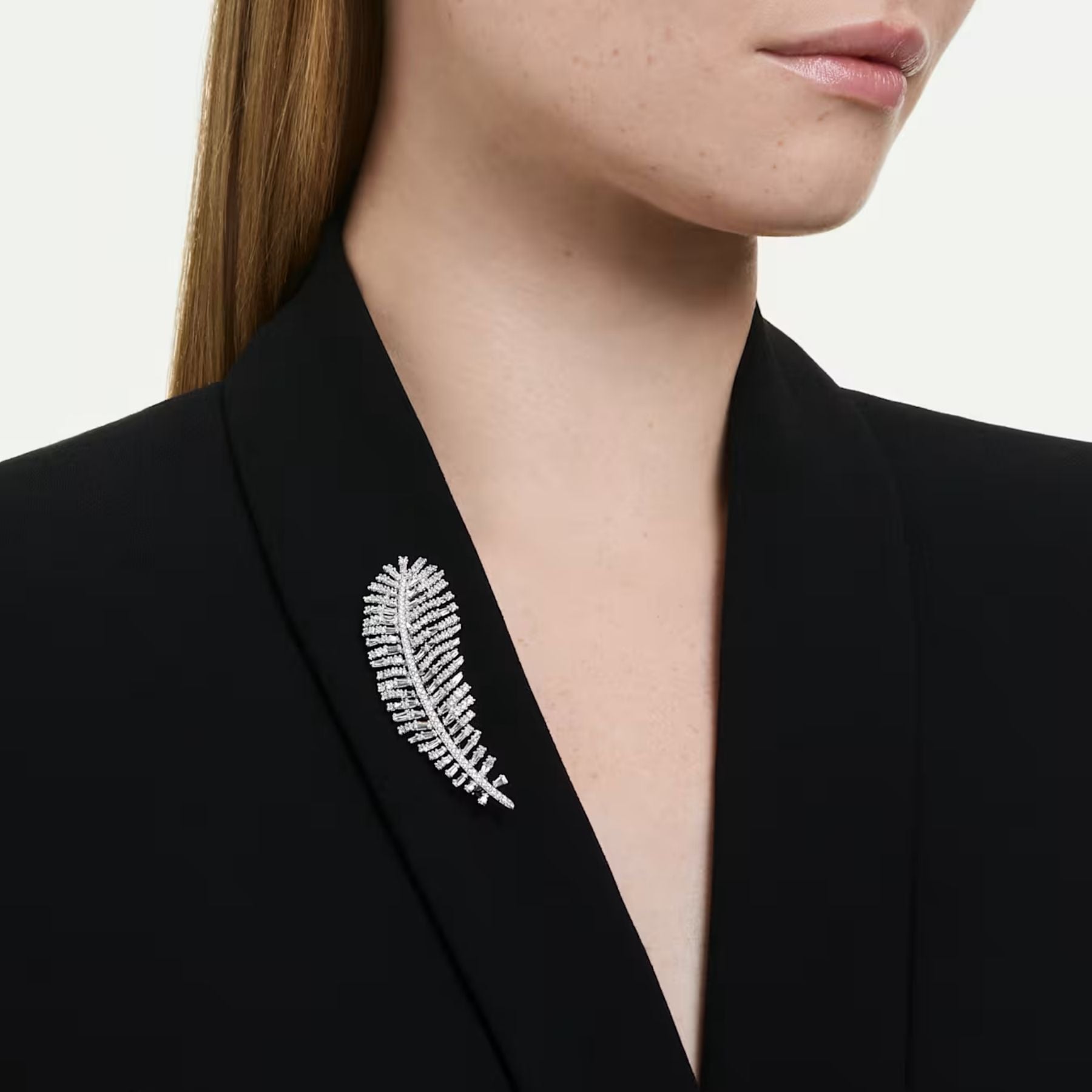 Swarovski Vienna kaulakoru/rintakoru, vaalea metalli ja kirkkaat zirkonit, 5749209