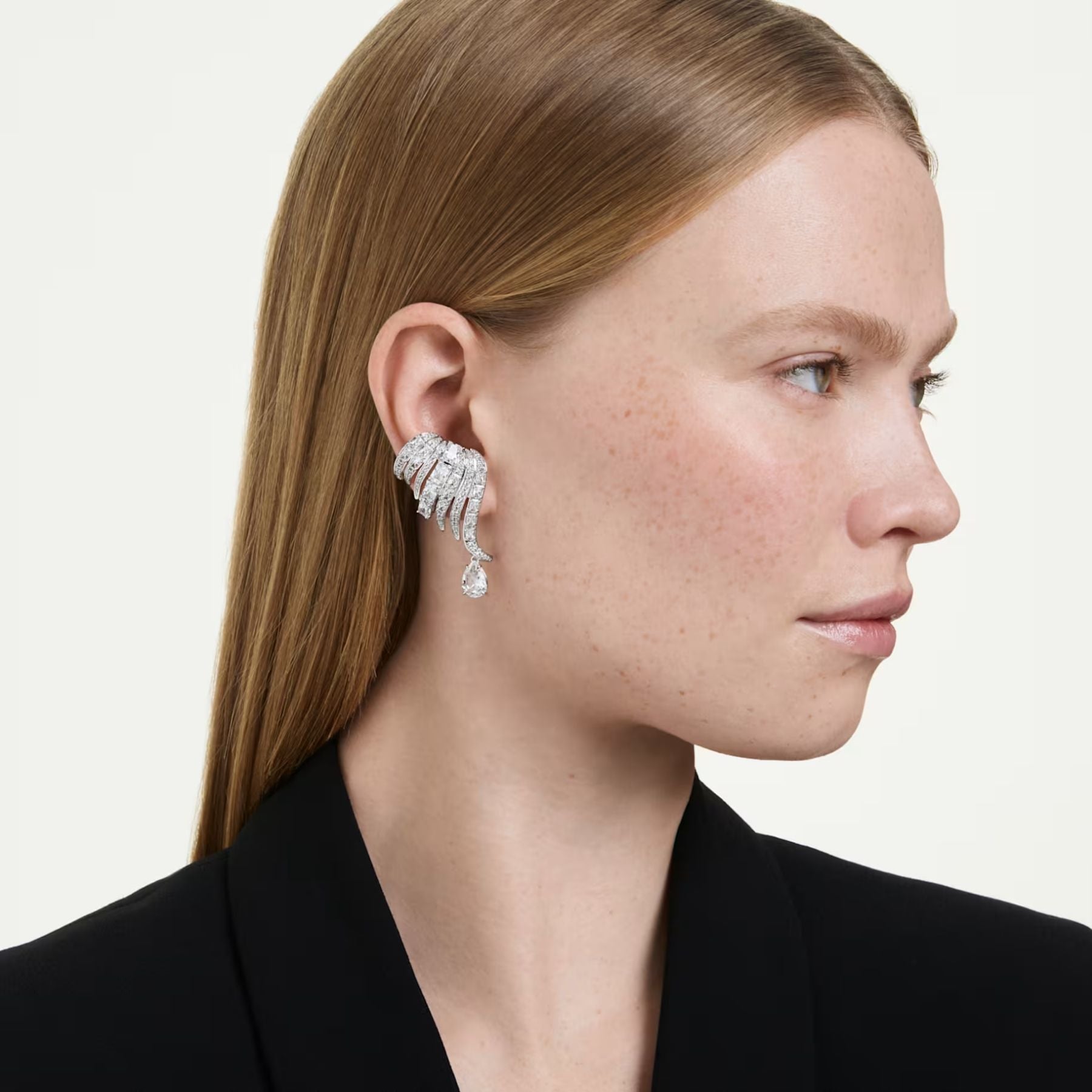 Swarovski Vienna klipsikorvakorut, vaalea metalli ja kirkkaat zirkonit, 5755961
