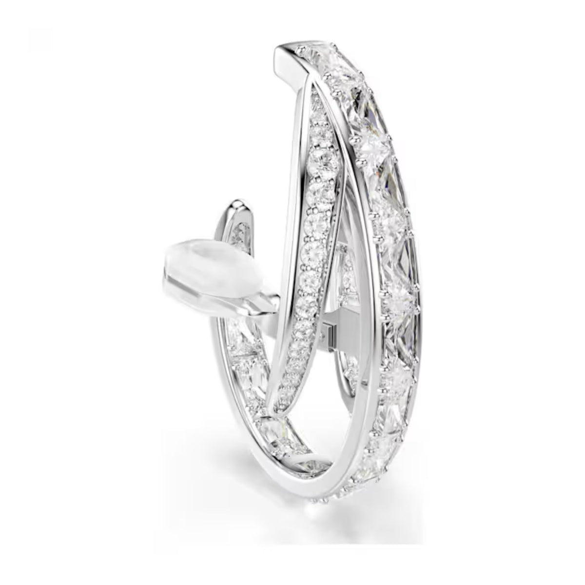 Swarovski Vienna klipsikorvakorut, vaalea metalli ja kirkkaat zirkonit, 5756046