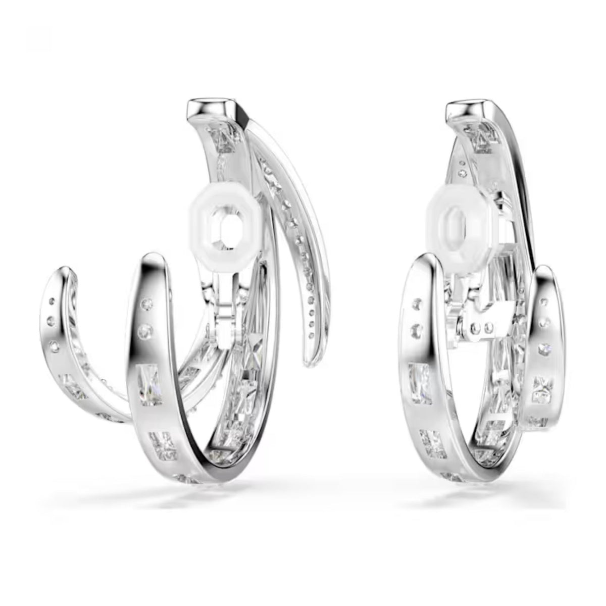 Swarovski Vienna klipsikorvakorut, vaalea metalli ja kirkkaat zirkonit, 5756046