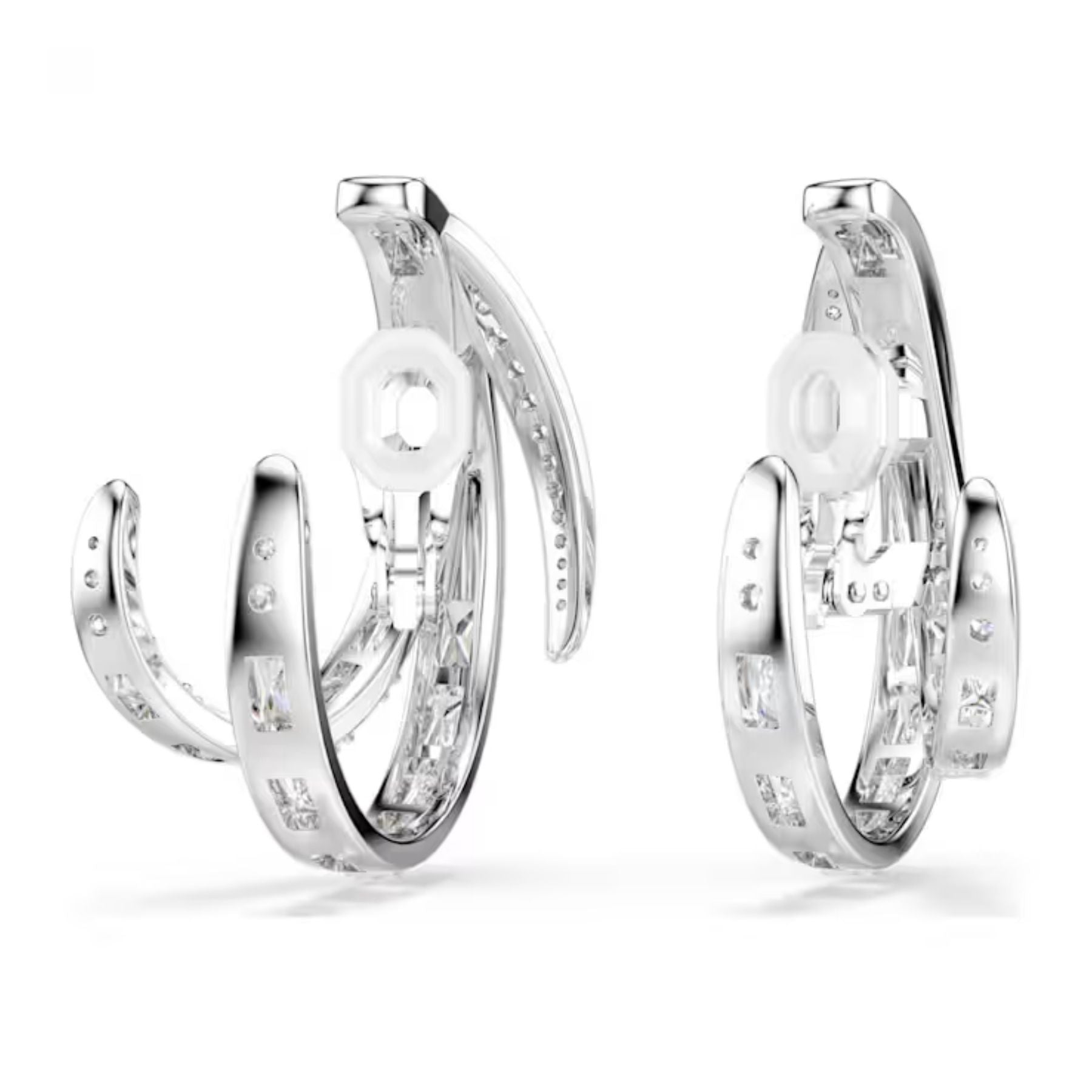 Swarovski Vienna klipsikorvakorut, vaalea metalli ja kirkkaat zirkonit, 5756046