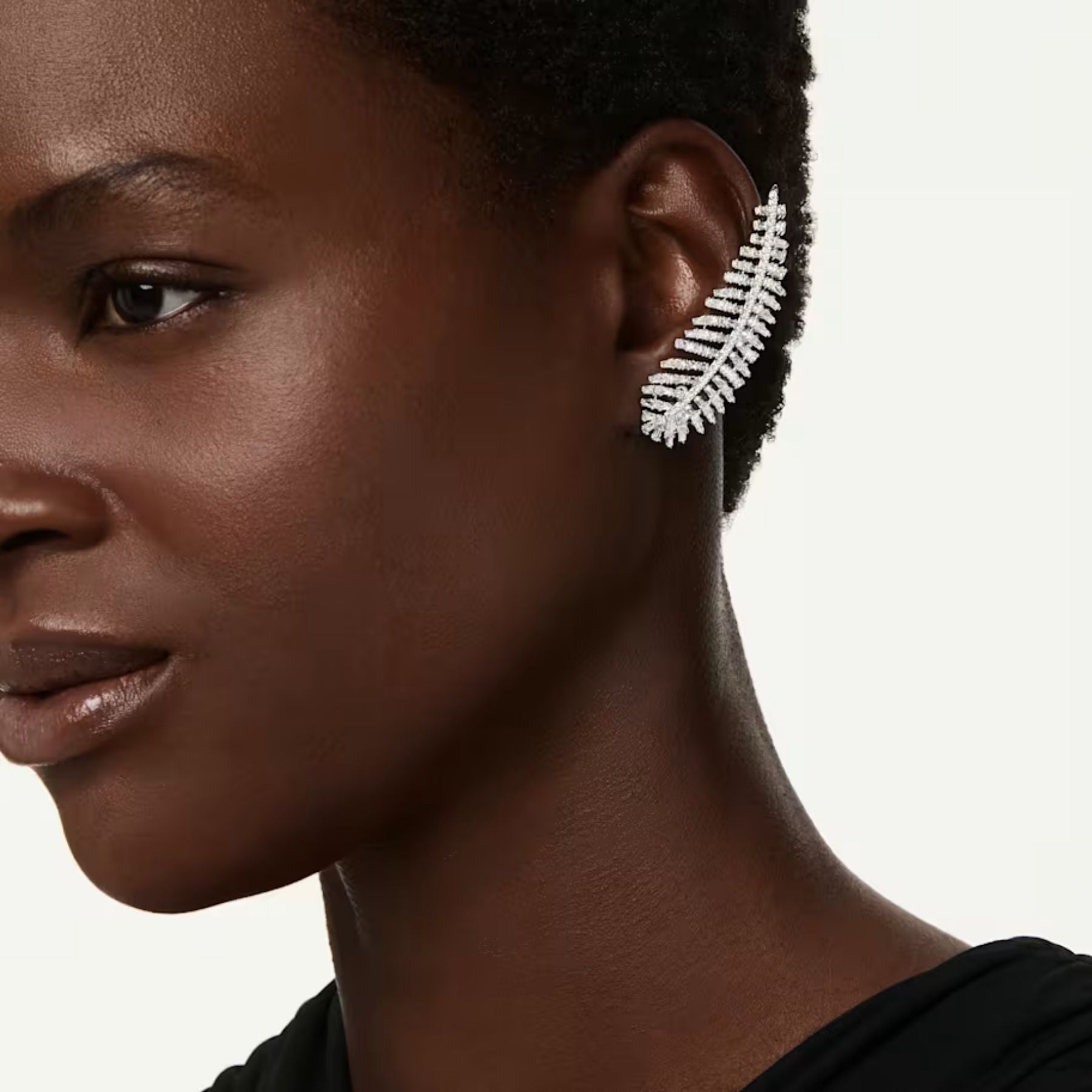 Swarovski Vienna korvakoru ja klipsikorvakoru, vaalea metalli ja kirkkaat zirkonit, 5749211
