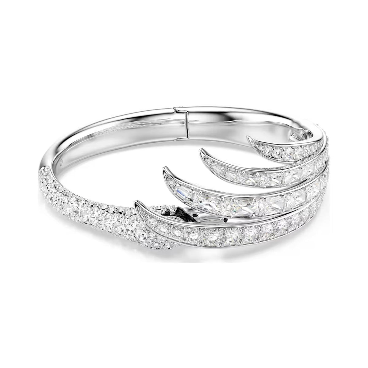 Swarovski Vienna rannerengas, vaalea metalli, kirkkaat zirkoniat ja kristallit, 5749066