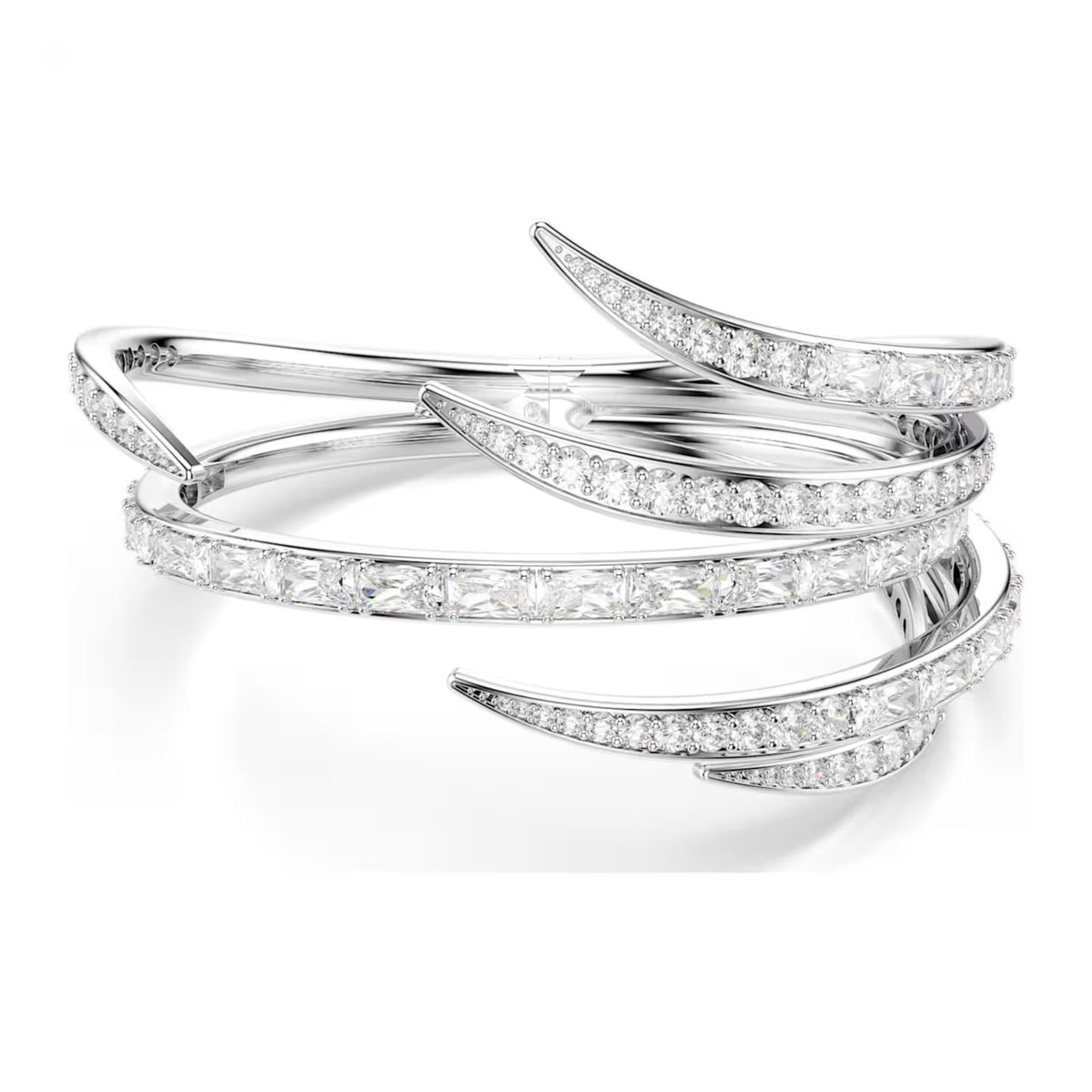 Swarovski Vienna rannerengas, vaalea metalli ja kirkkaat zirkonit, 5756047