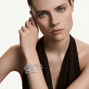 Swarovski Vienna rannerengas, vaalea metalli ja kirkkaat zirkonit, 5756047