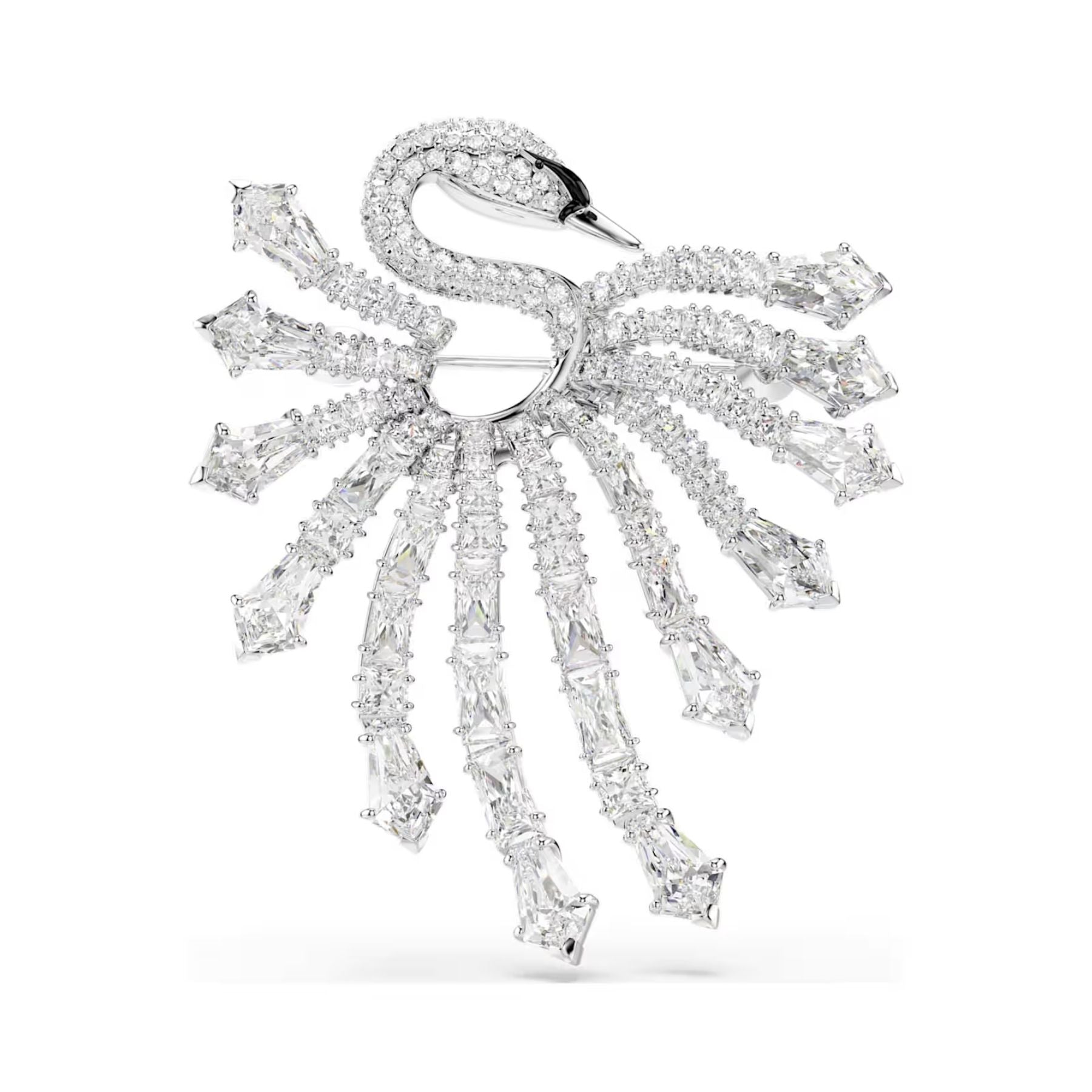 Swarovski Vienna rintakoru, vaalea metalli ja kirkkaat zirkoniat, 5760065