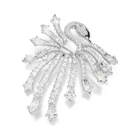 Swarovski Vienna rintakoru, vaalea metalli ja kirkkaat zirkoniat, 5760065