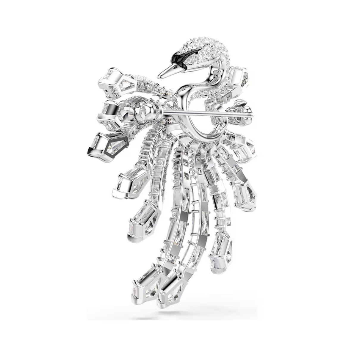 Swarovski Vienna rintakoru, vaalea metalli ja kirkkaat zirkoniat, 5760065