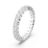 Swarovski Vittore XL sormus, vaalea metalli ja kirkkaat kristallit, 5257490