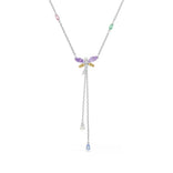 Swarovski x Ariana Grande Dragonfly Y kaulakoru erivärisillä kristalleilla ja helmillä, 5749183