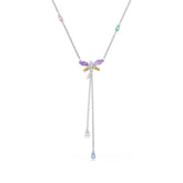 Swarovski x Ariana Grande Dragonfly Y kaulakoru erivärisillä kristalleilla ja helmillä, 5749183