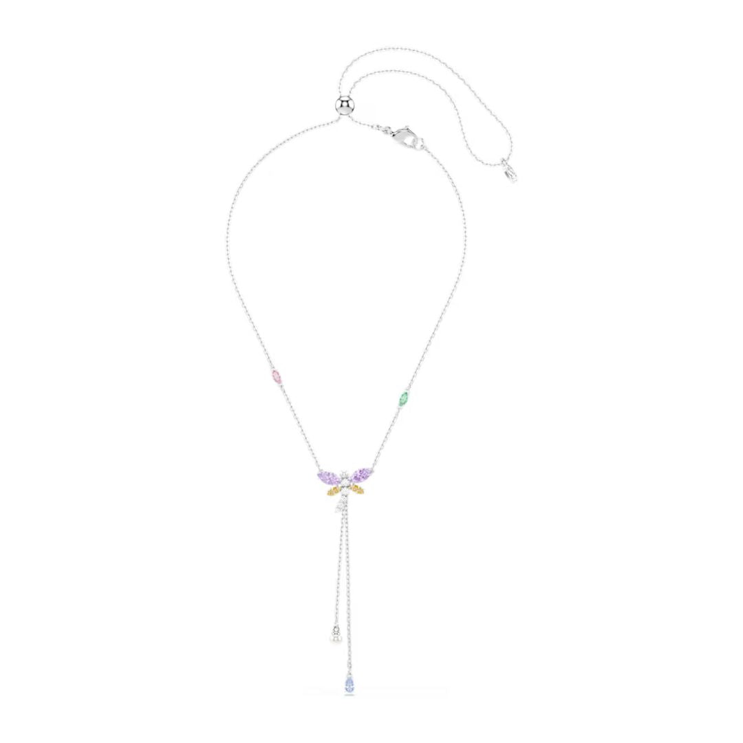 Swarovski x Ariana Grande Dragonfly kaulakoru erivärisillä kristalleilla ja kahdella helmellä, 5749183